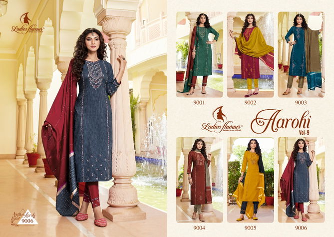 Aarohi Vol 9 Ladies Flavour Festive Wear Wholesale Readymade Suits